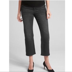 Gap Black Crop Kick Maternity Jeans Size 28